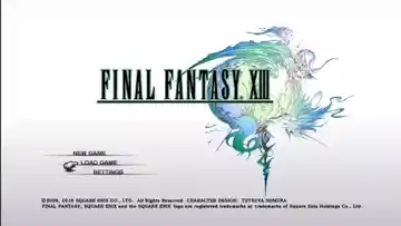 Final Fantasy 13 (USA) screen shot title